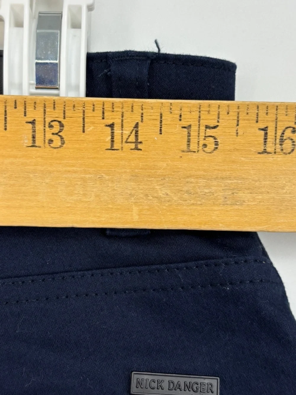 Nick Danger Mens 30W by 30L Skinny Jeans Navy Blue Super Flex Denim Five Pocket